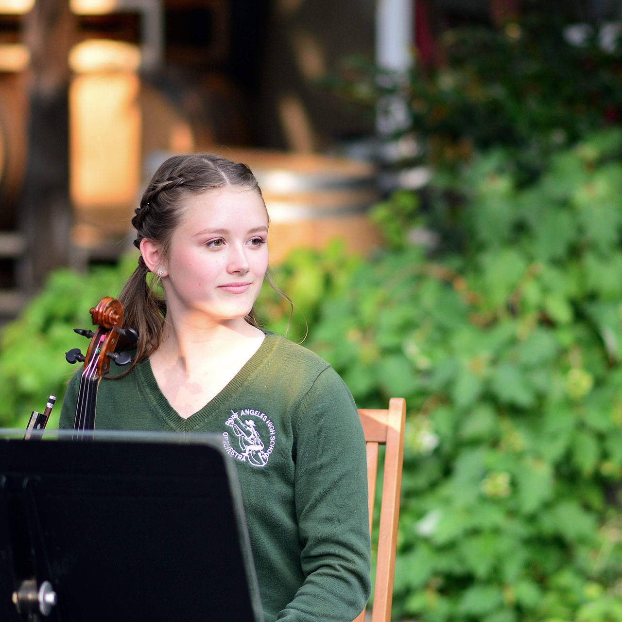 Violinist Lauren Rankin, 17, will offer Wieniawski’s “Légende” at Concert & Cuisine, a Sept. 16 fundraiser for the Port Angeles Symphony. (Port Angeles Symphony)