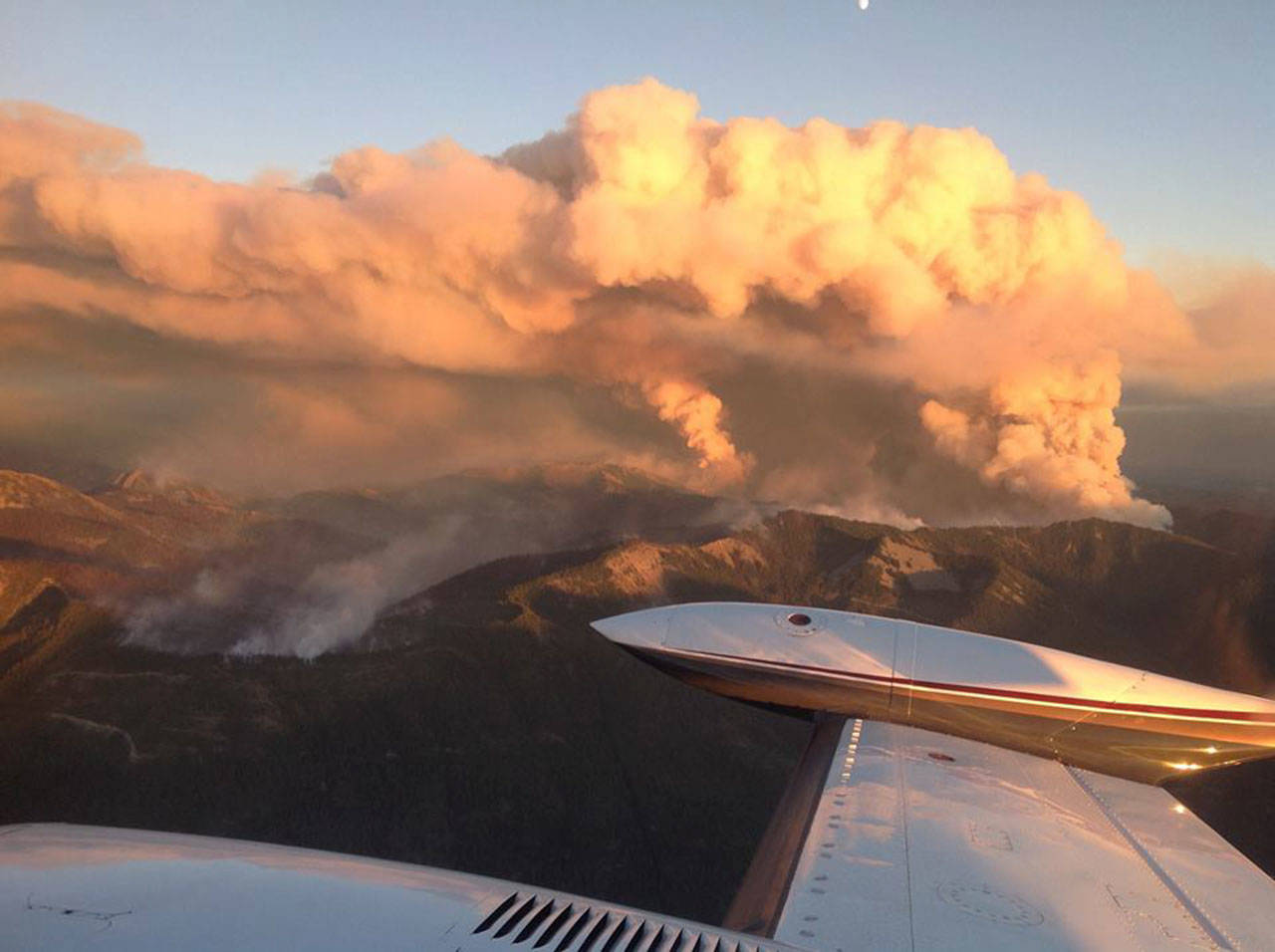 An aerial view of the Jolly Mountain Fire near Cle Elum. (InciWeb)