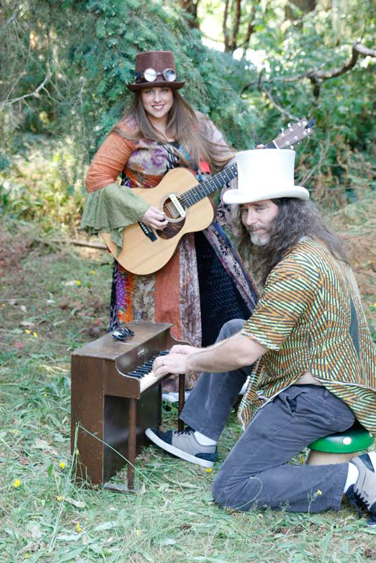 Bread & Gravy band members Stephanie Doenges, left, and Jess Doenges will be a few of the lead performers at the upcoming Community Variety Show debut Tuesday at the Old Dungeness Schoolhouse at 2781 Towne Road in Sequim.
