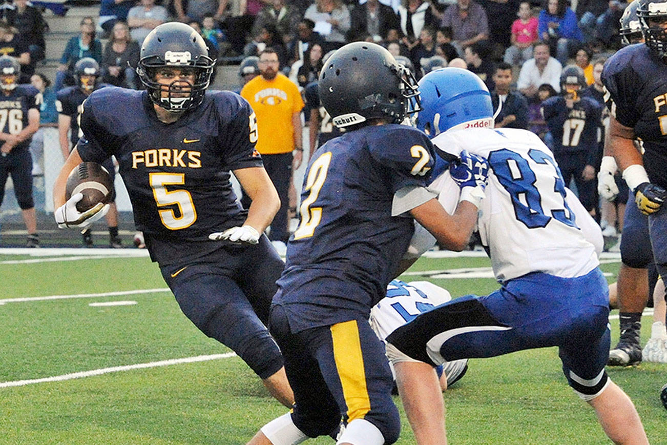PREP FOOTBALL: Forks too much for Chimacum to handle