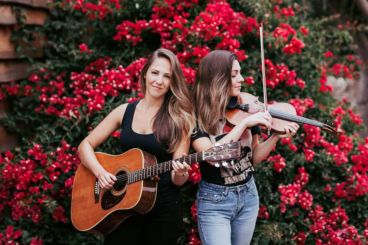 Folk, gospel and bluegrass duo Hilary & Kate will debut songs from their latest album, “Forgive Me If I Go,” from 7 to 9 tonight at Calvary Chapel Sequim, 91 S. Boyce Road.