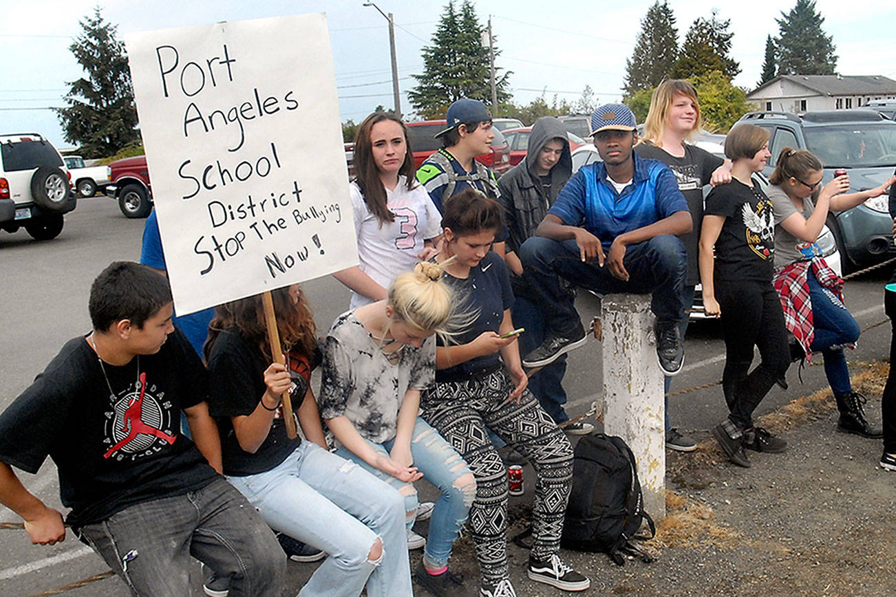 Sit-in grows into bullying protest at Port Angeles High School