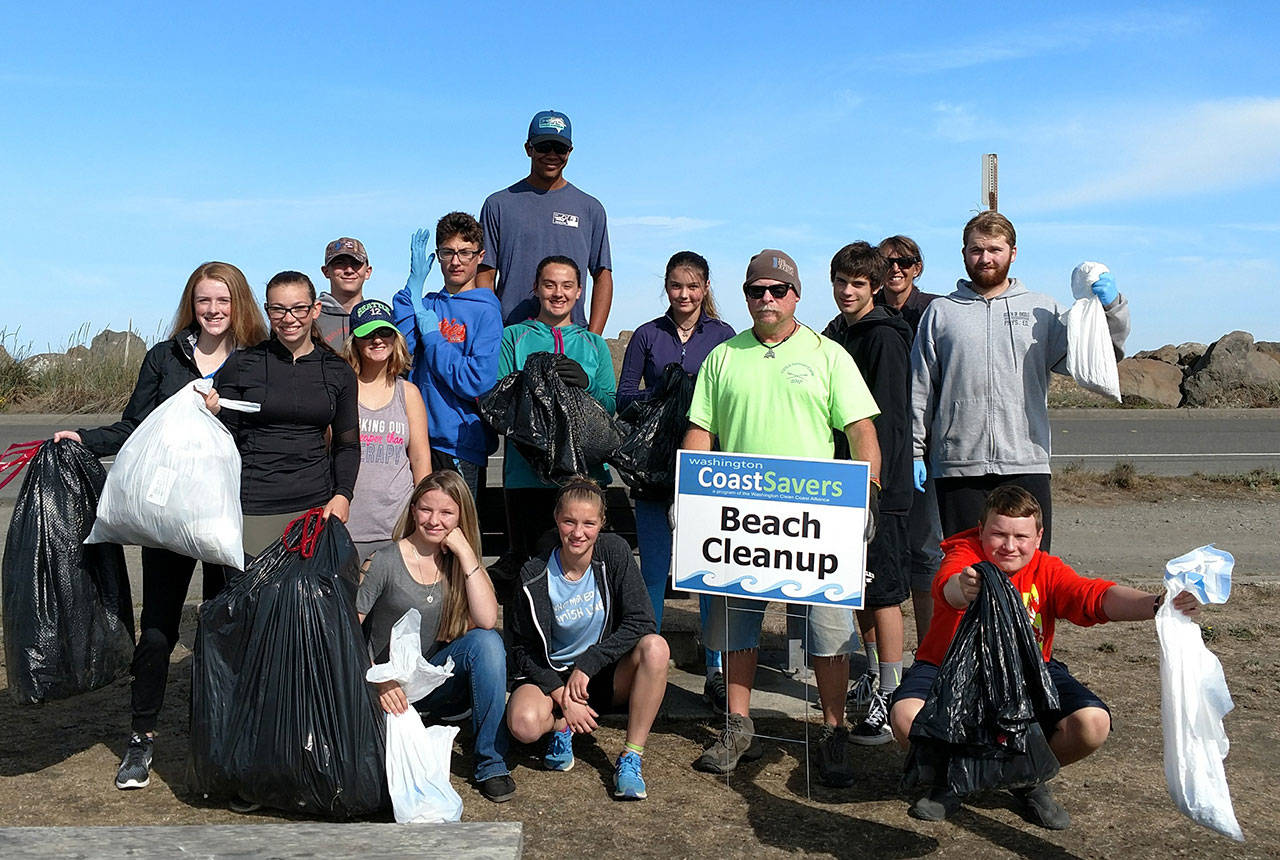 Members of the Olympic Peninsula Rowing Association adopted Ediz Hook during this month’s International Coastal Cleanup. (Sarah Forshaw)