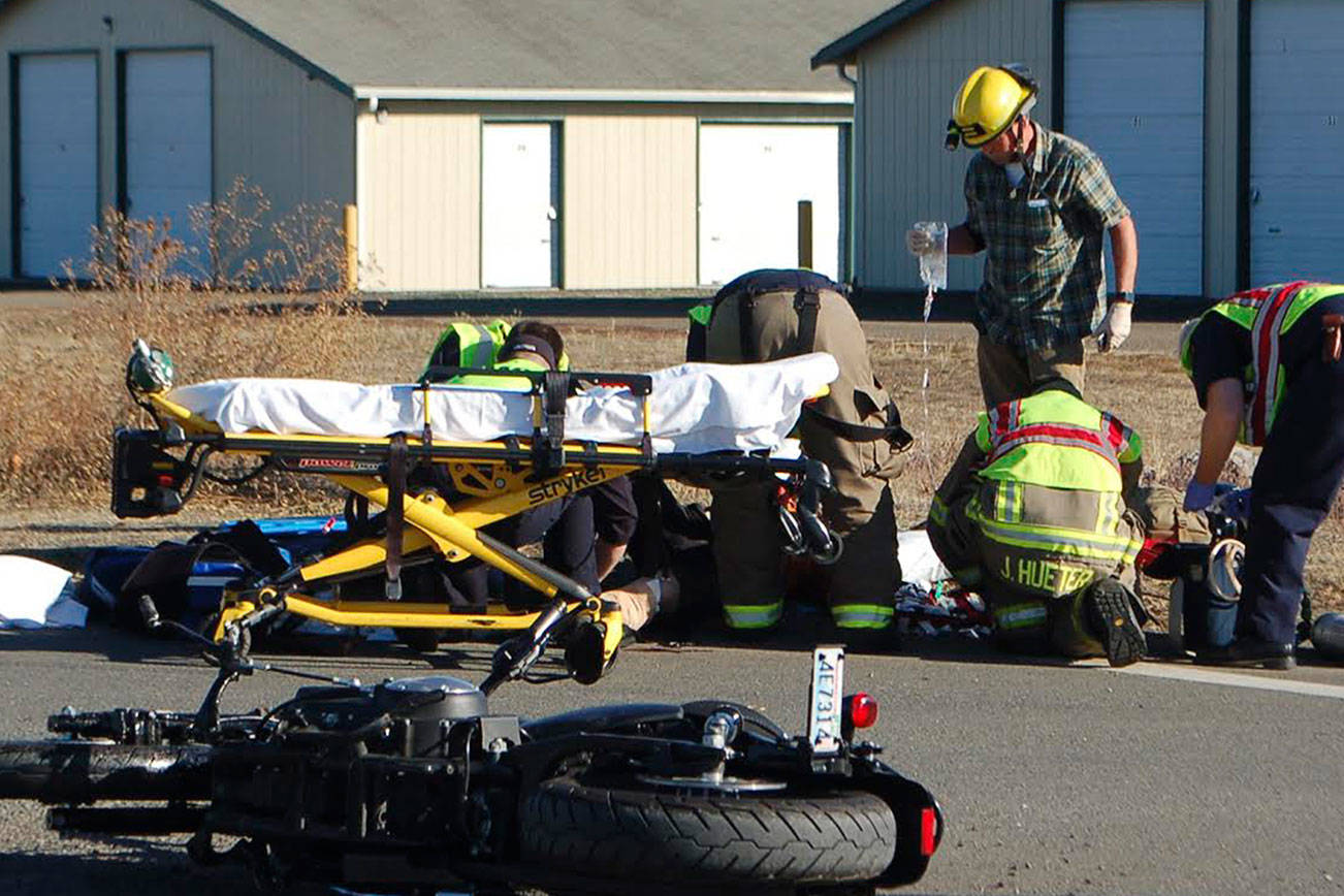 Motorcyclist in Sequim collision listed as satisfactory