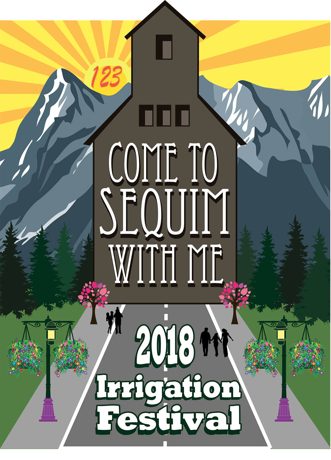 Laura Friedkin designed next year’s logo for the Sequim Irrigation Festival.