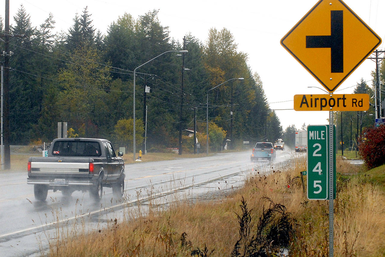 A stretch of U.S. Highway 101 on the western edge of Port Angeles is set to have its speed limit reduced from the current 55 mph to 50 mph. (Keith Thorpe/Peninsula Daily News)