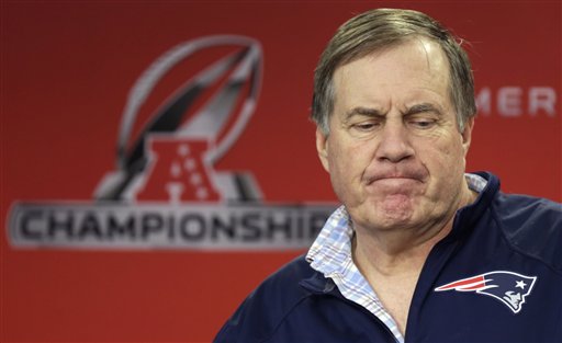 New England Patriots head coach Bill Belichick. (The Associated Press)