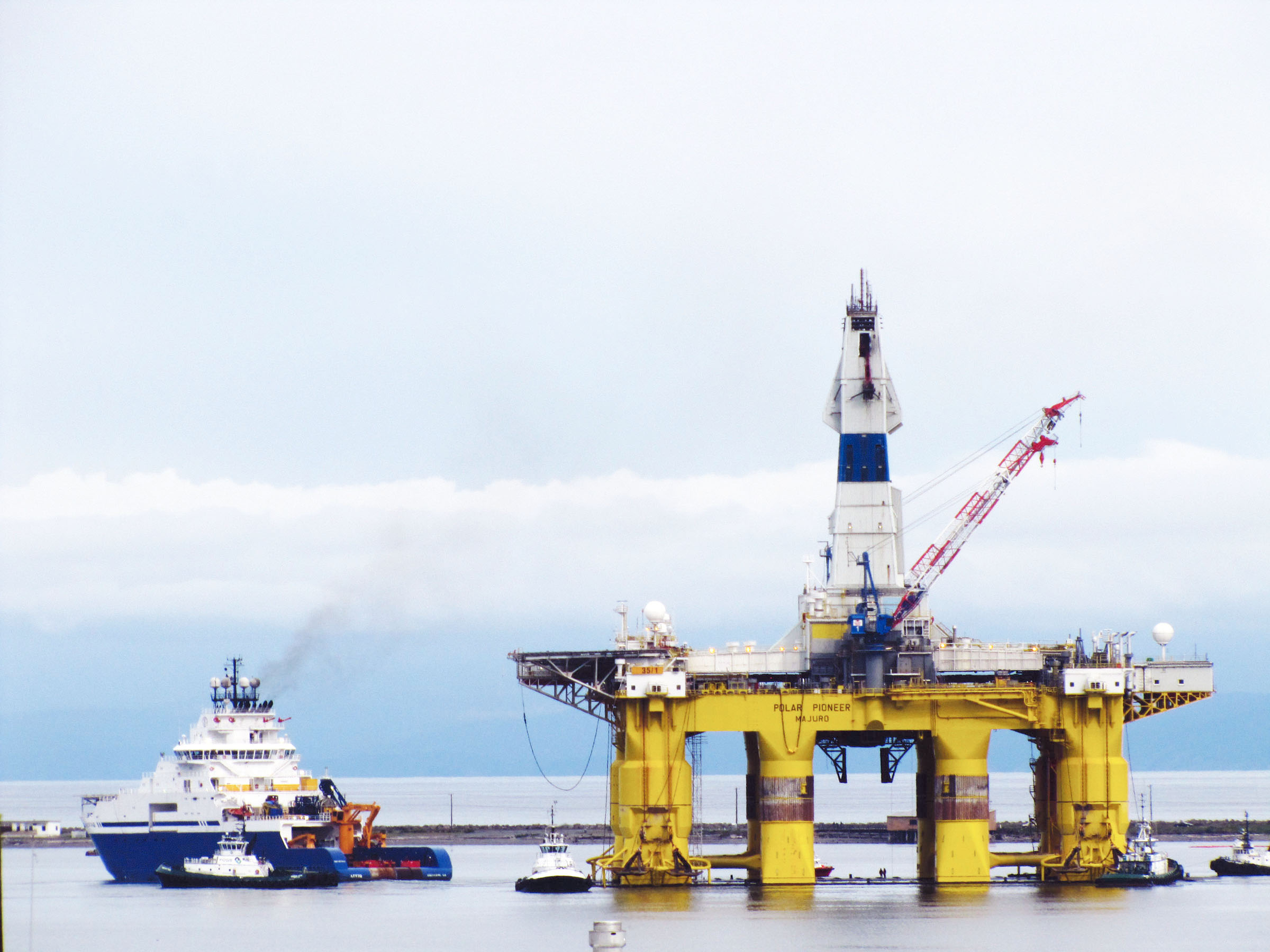 The Arctic offshore oil rig Polar Pioneer