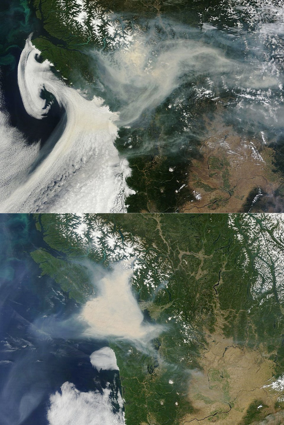 UPDATED — Less smoke in North Olympic Peninsula skies from B.C. fires