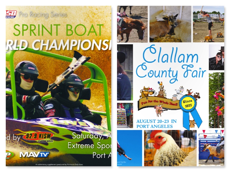 Two bonus publications in today's PDN — 'Sprint Boat World Championships' and 'Clallam County Fair'