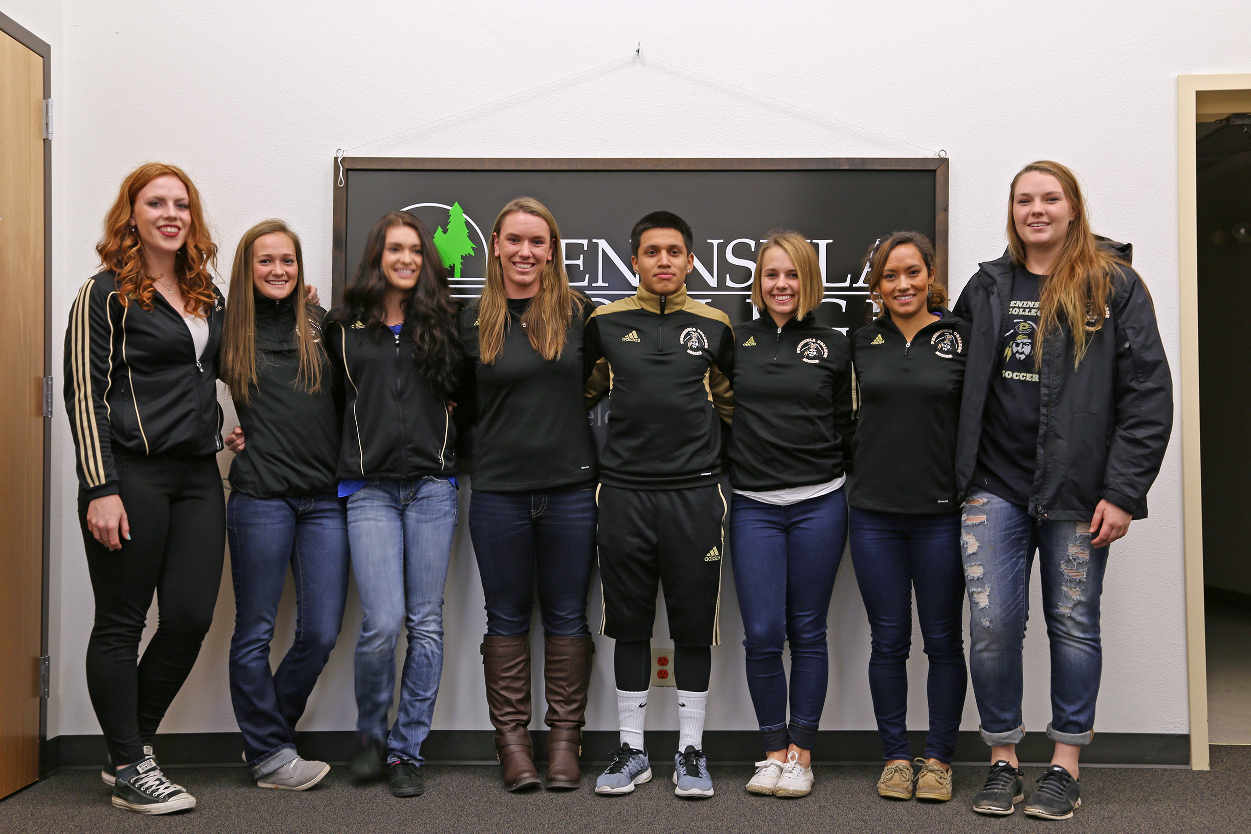 Peninsula College soccer players who signed letters of intent to play at four-year universities include