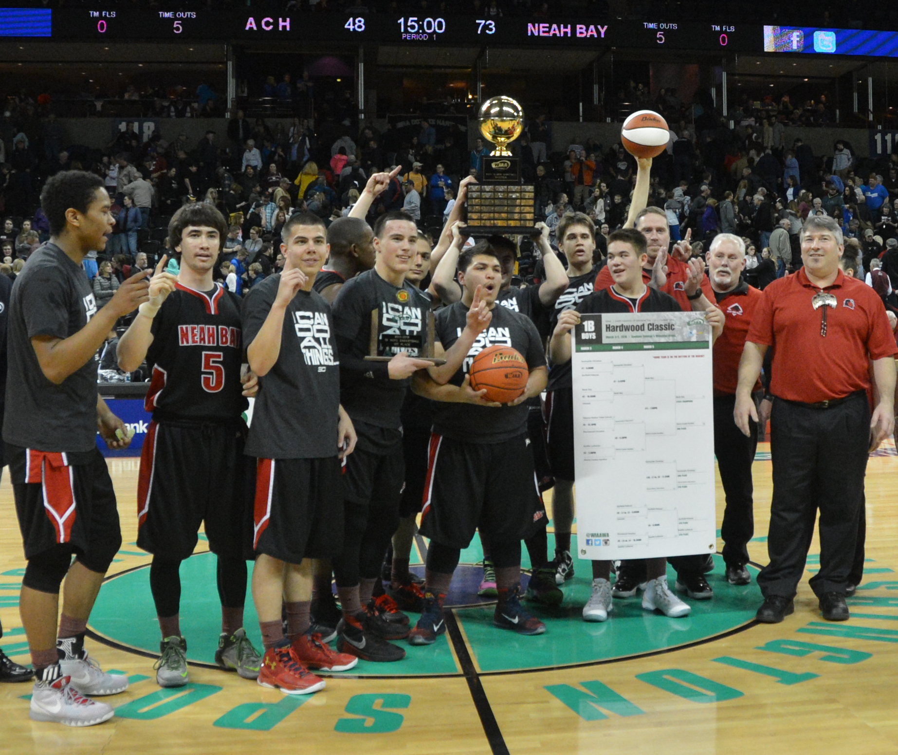 STATE HOOPS Team effort earns Neah Bay the first basketball title in