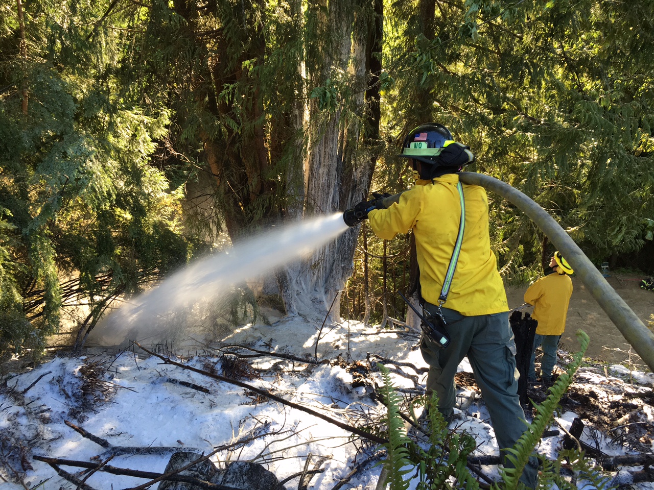 Clallam 2 Fire-Rescue responded to 100 Fernwood Lane for a controlled burn that became out of control and was spreading into the brush and trees. — Clallam 2 Fire-Rescue ()