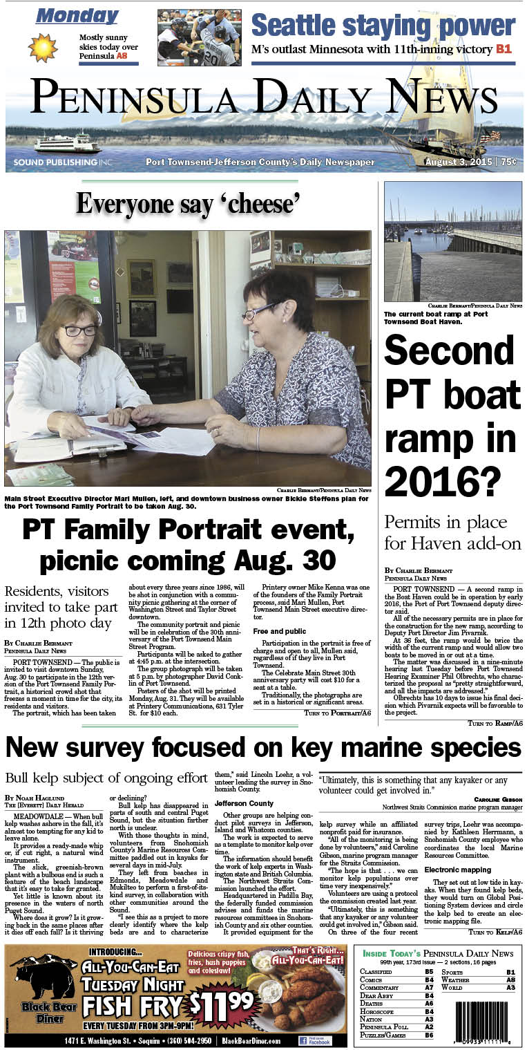 Today's front page tailored for the PDN's readers in Jefferson County. There's more inside that isn't online!