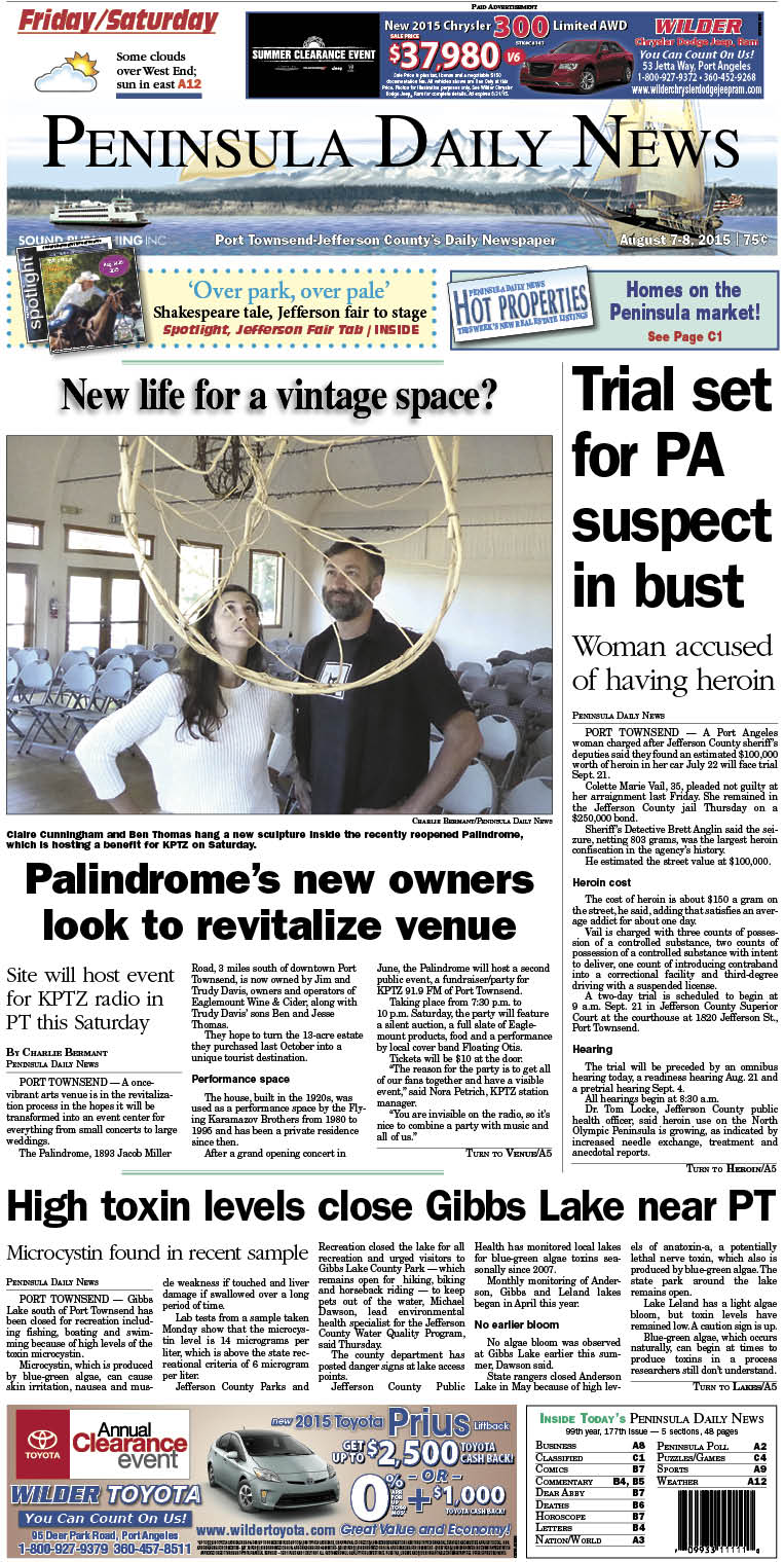Today's front page tailored for the PDN's readers in Jefferson County. There's more inside that isn't online!