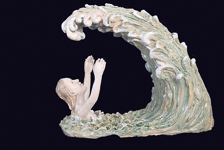 “Embrace" by Guemes Island sculptor Sue Roberts is part of the show that opened this week at the Port Angeles Fine Arts Center. ()