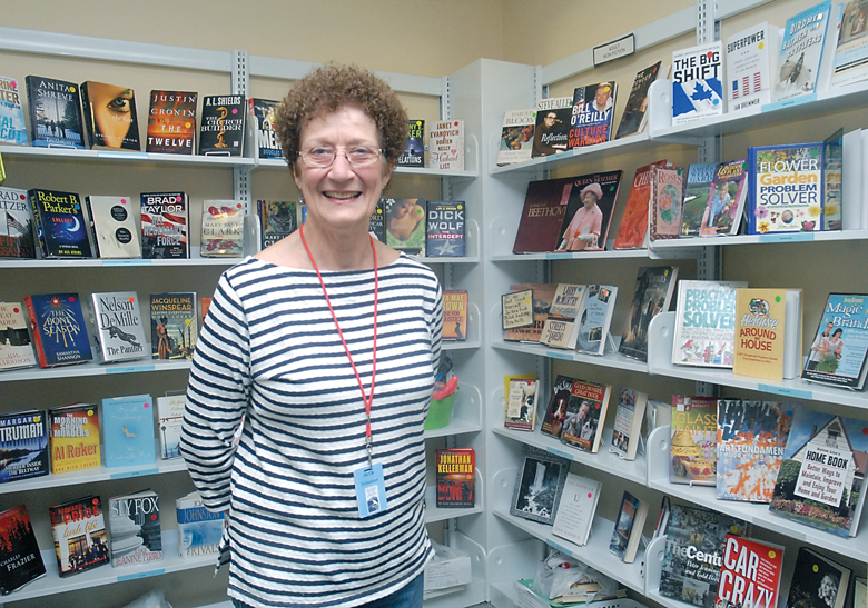 Rita Berson in the Port Angeles Library. (Keith Thorpe/Peninsula Daily News)