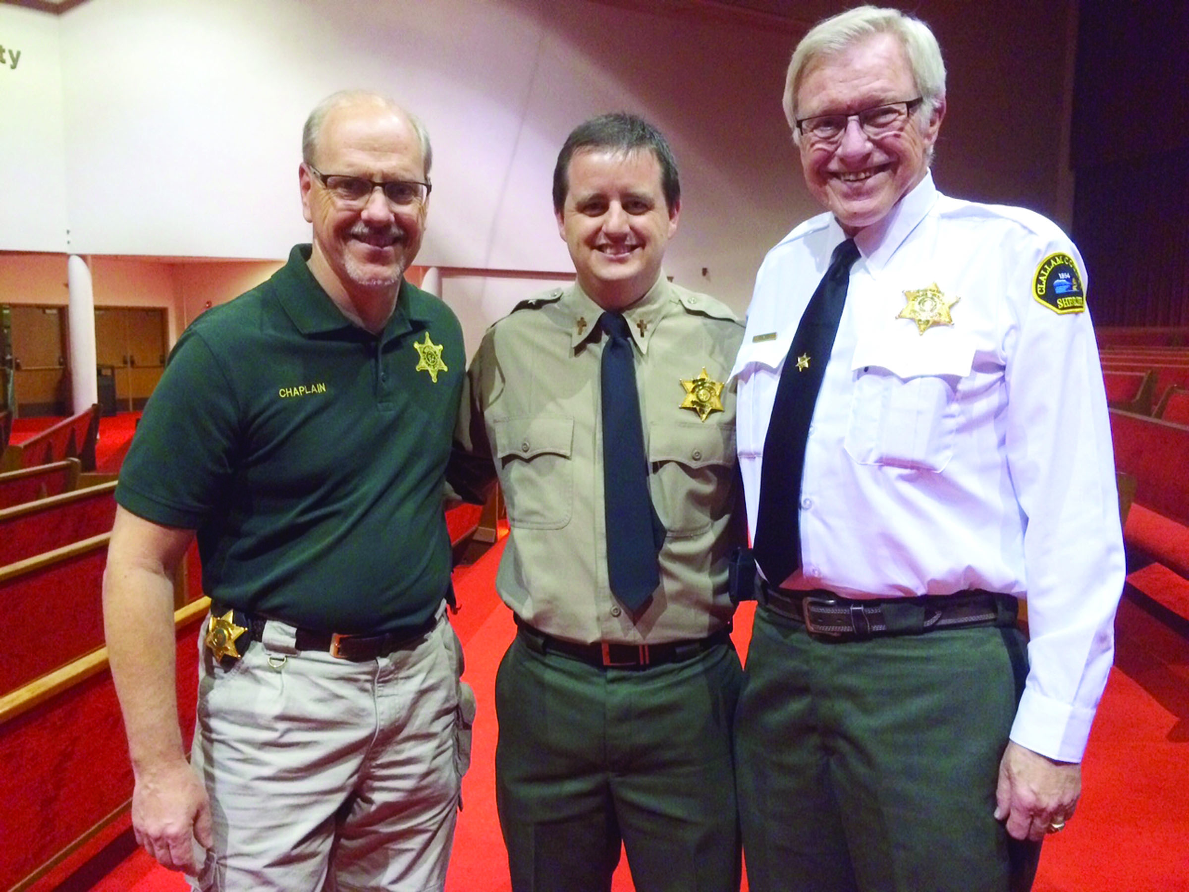 Clallam County Sheriffs Office chaplain Andy Pursley
