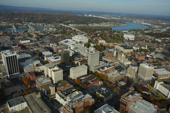 Aerial photo of Chattanooga
