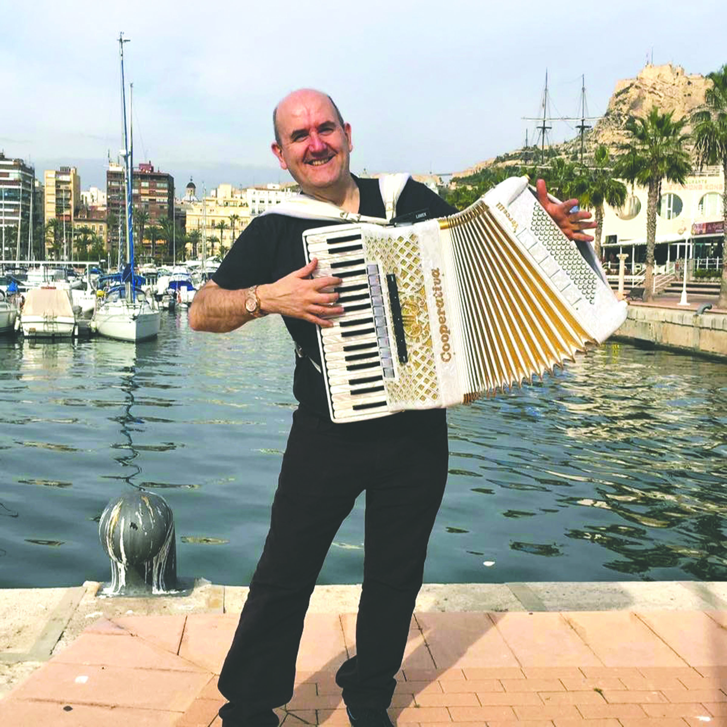 Gary Blair — an internationally known professional accordion player from Glasgow