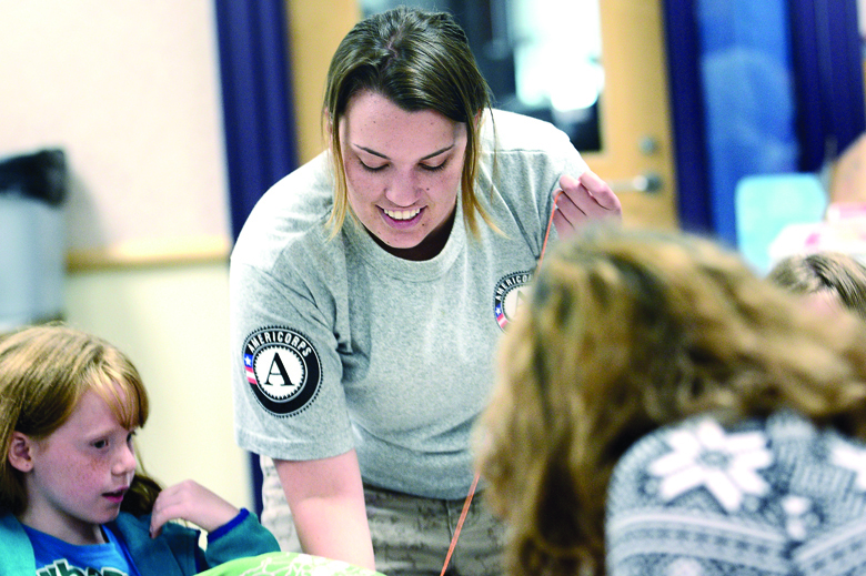 AmeriCorps worker Kelly Whiteford of California