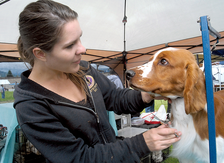 Dog handler Cheytenne Schlecht of Vancouver