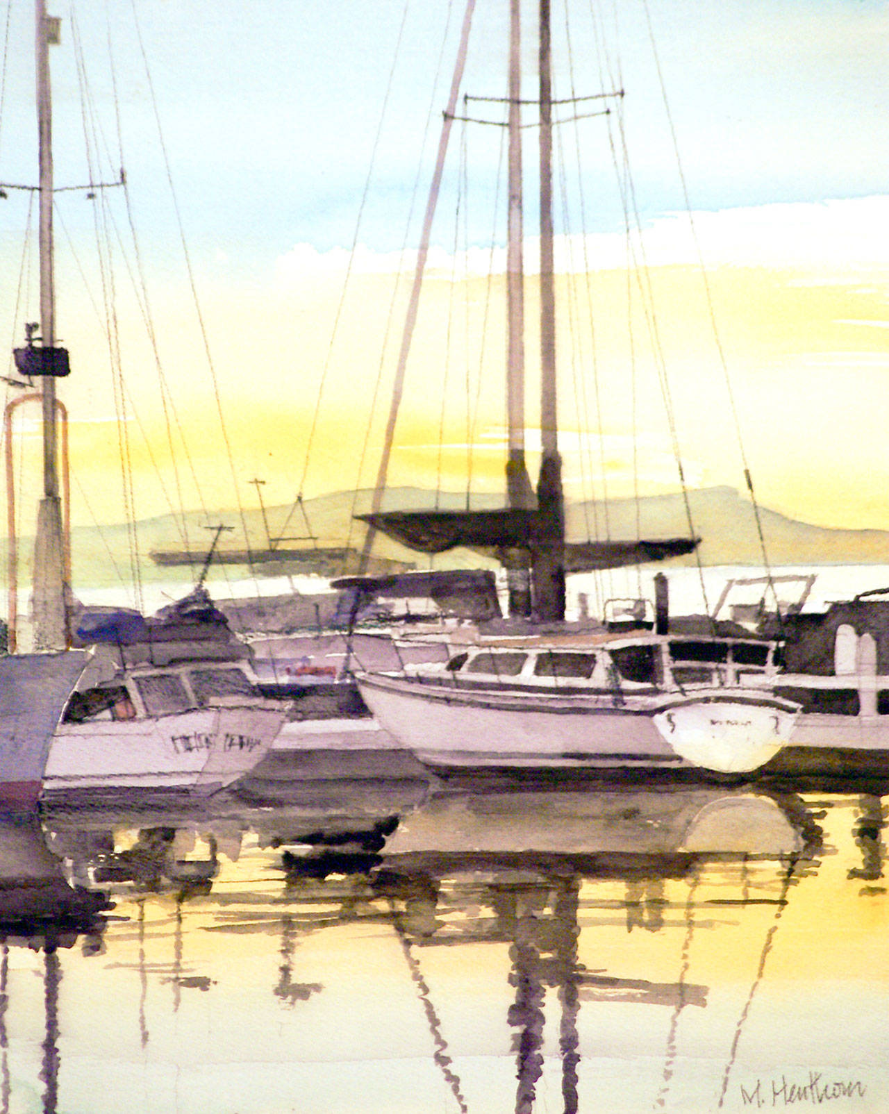 Port Townsend painter Mark Henthorn will showcase his favorite subjects: Coastlines, the quieter and softer outdoor moments, and sea and townscapes at the Port Townsend Gallery, 715 Water St., for Port Townsend’s Art Walk Saturday from 5:30 p.m. to 8 p.m. (Mark Henthorn)