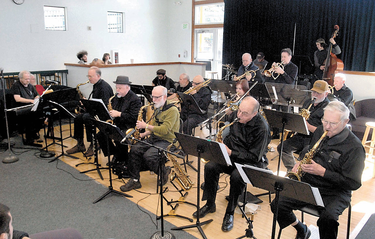 The Peninsula College Jazz Ensemble performs in the Pirate Union Building in the Port Angeles campus for a 2015 “Jazz in the PUB” concert. (Keith Thorpe/Peninsula Daily News)
