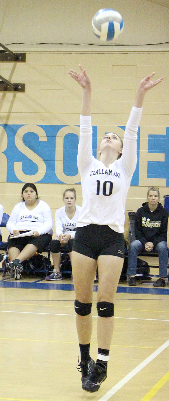 Clallam Bay junior Miriam Wonderly was voted North Olympic League Volleyball MVP in voting by league coaches.