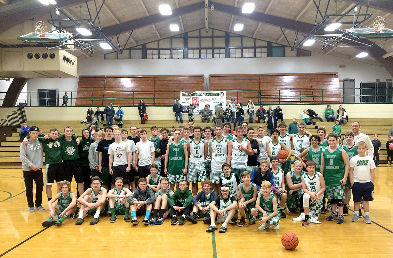 Port Angeles basketball players in grades four through high school participated in inter-squad scrimmages Friday as part of Green and White Day. The Roughriders host a jamboree featuring Forks, Port Townsend and Chimacum on Monday at 6 p.m. and the varsity opens its season at home against Bainbridge at 7:15 p.m. Tuesday.