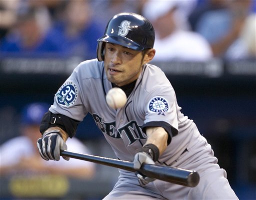 Ichiro's first year with the Seattle Mariners — during the 116-win season of 2001 — earned him the rookie of the year and most valuable player awards for the American League. The Associated Press