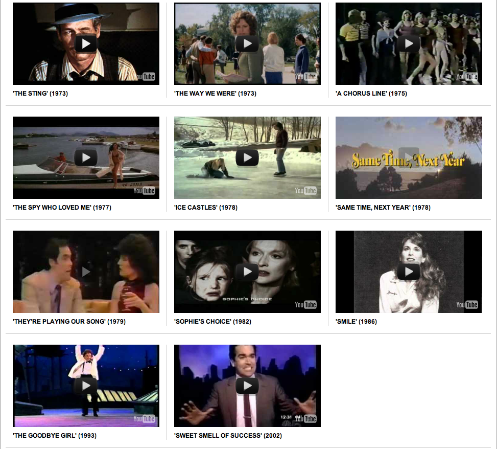 VIDEO FEATURE — Marvin Hamlisch in song