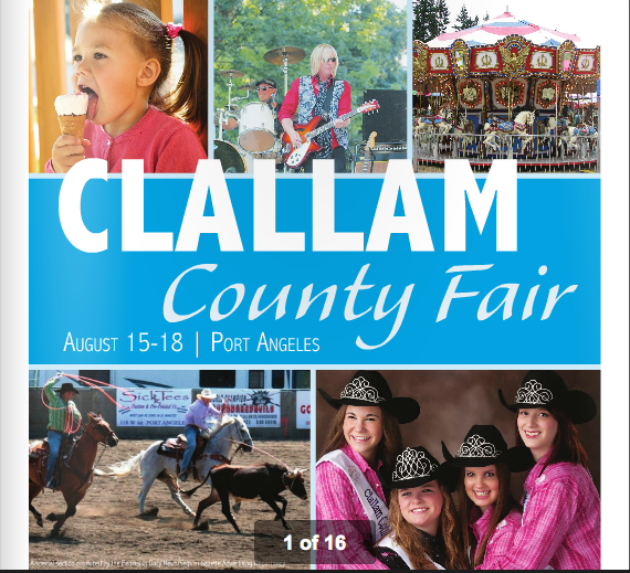 It's summer . . . and fair time!  Clallam County Fair runs Thursday through Sunday in Port Angeles