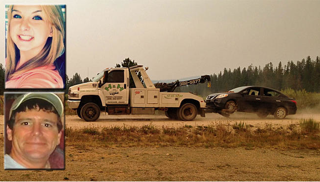 Hannah Anderson and James Lee DiMaggio traveled to Idaho in the blue Nissan Versa