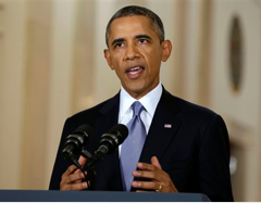 President Obama addresses the nation. The Associated Press