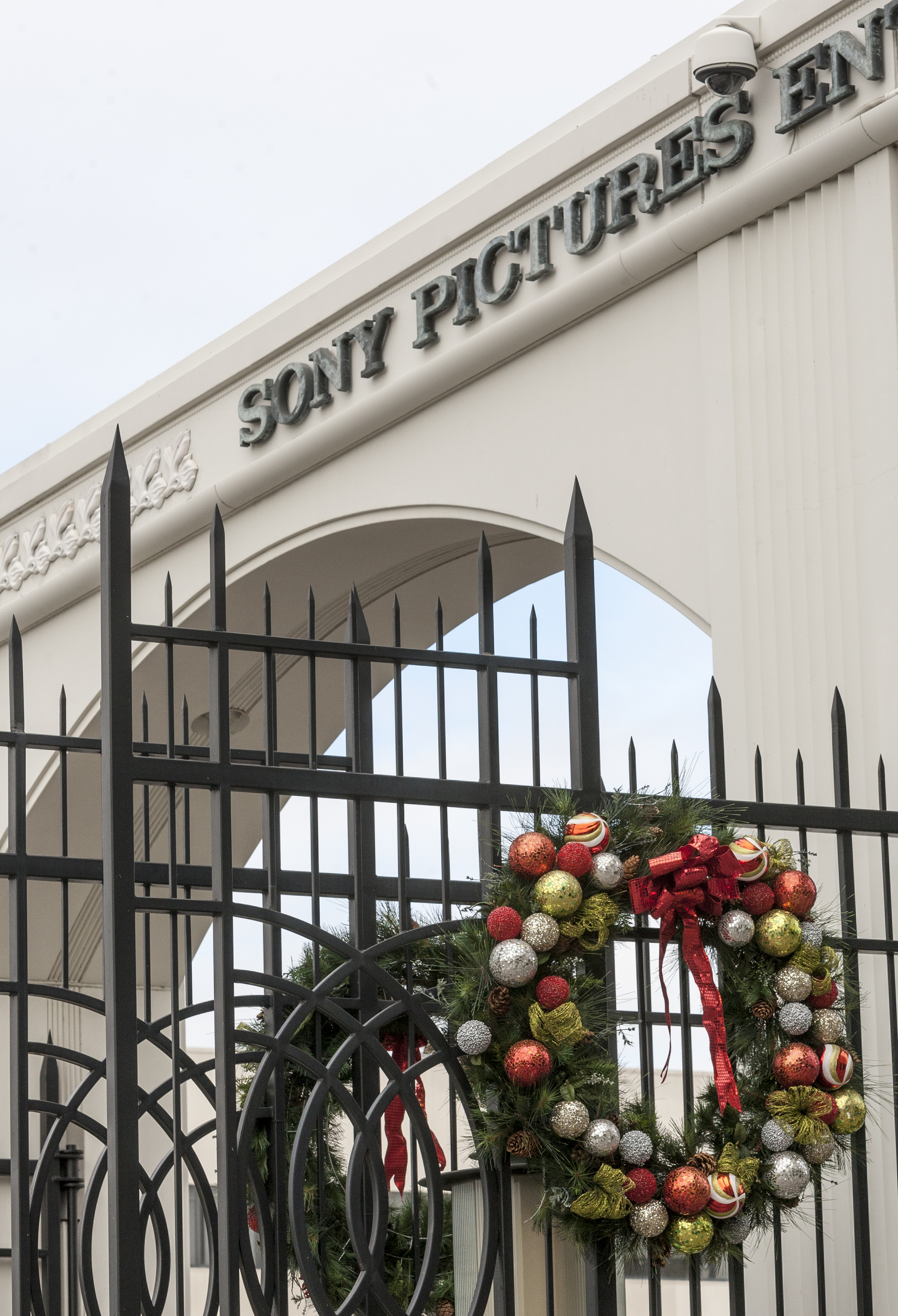 Holiday decorations at Sony Pictures Studios in Culver City