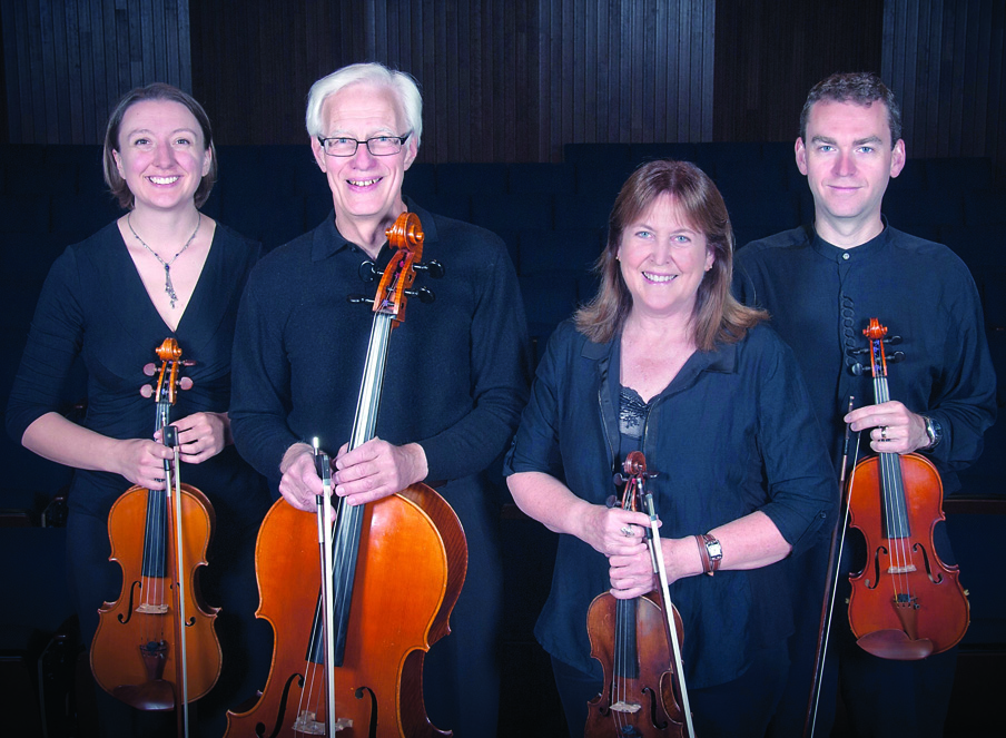 The reunited Port Angeles String Quartet — from left