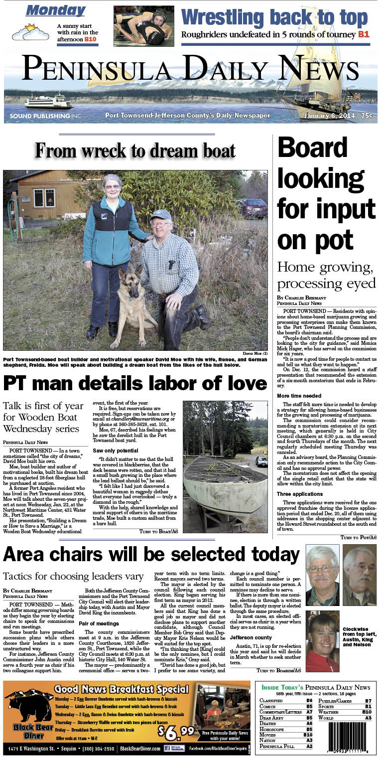 Today's front page for Jefferson County readers.