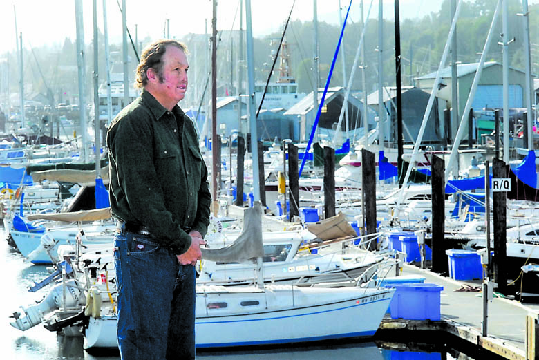Port Angeles Boat Haven tenant Bill Spring says he is discouraged by increases in moorage fees imposed by the Port of Port Angeles. Keith Thorpe/Peninsula Daily News
