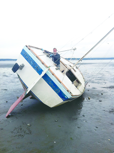 Michael Clark removed fuel from the Halcyon