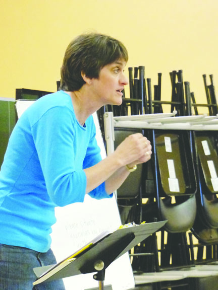 Leslie Lewis leads the Community Chorus of Port Townsend in three concerts: tonight in Port Townsend