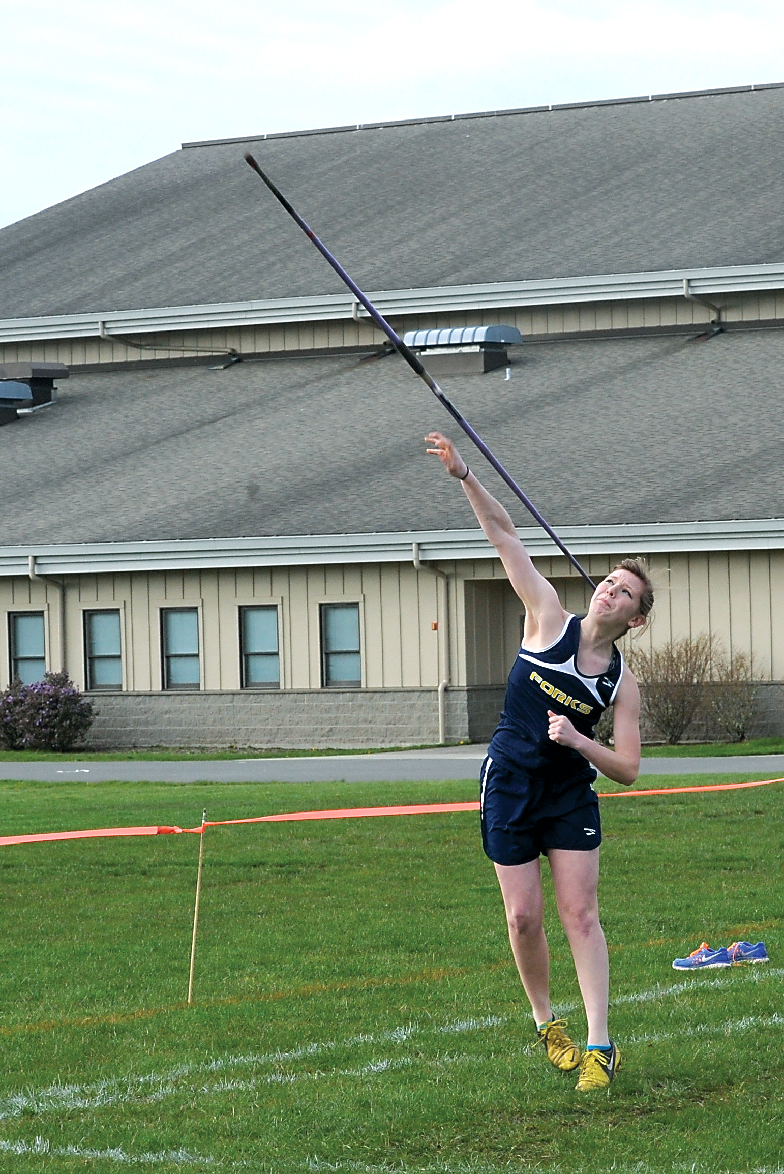 Forks' Tristina Smith took first in the javelin. Lonnie Archibald/for Peninsula Daily News