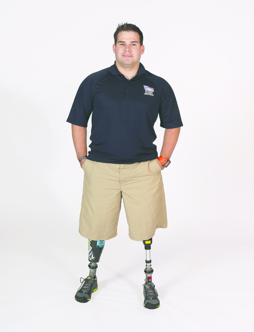 Marine Cpl. Ammon Lang lost the lower part of both legs in Sangin