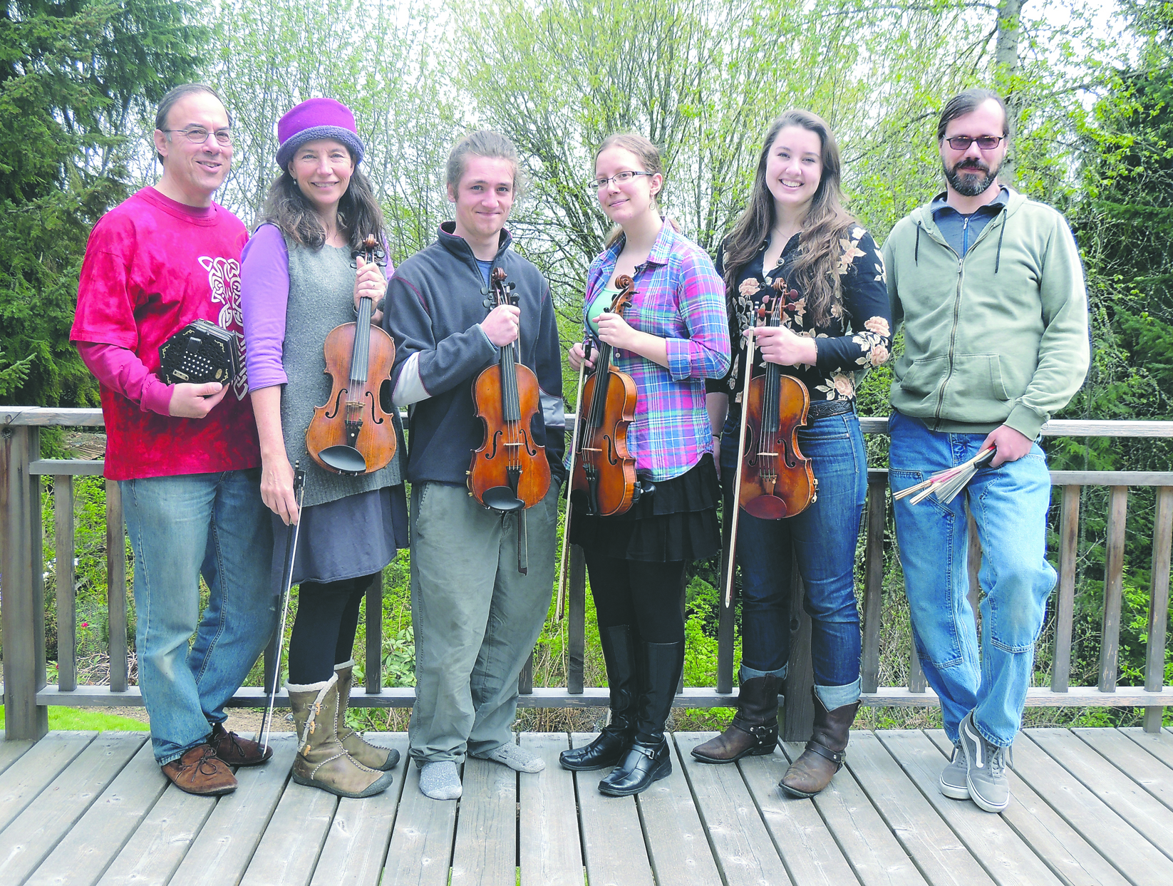 The Black Diamond Fiddle Club — from left
