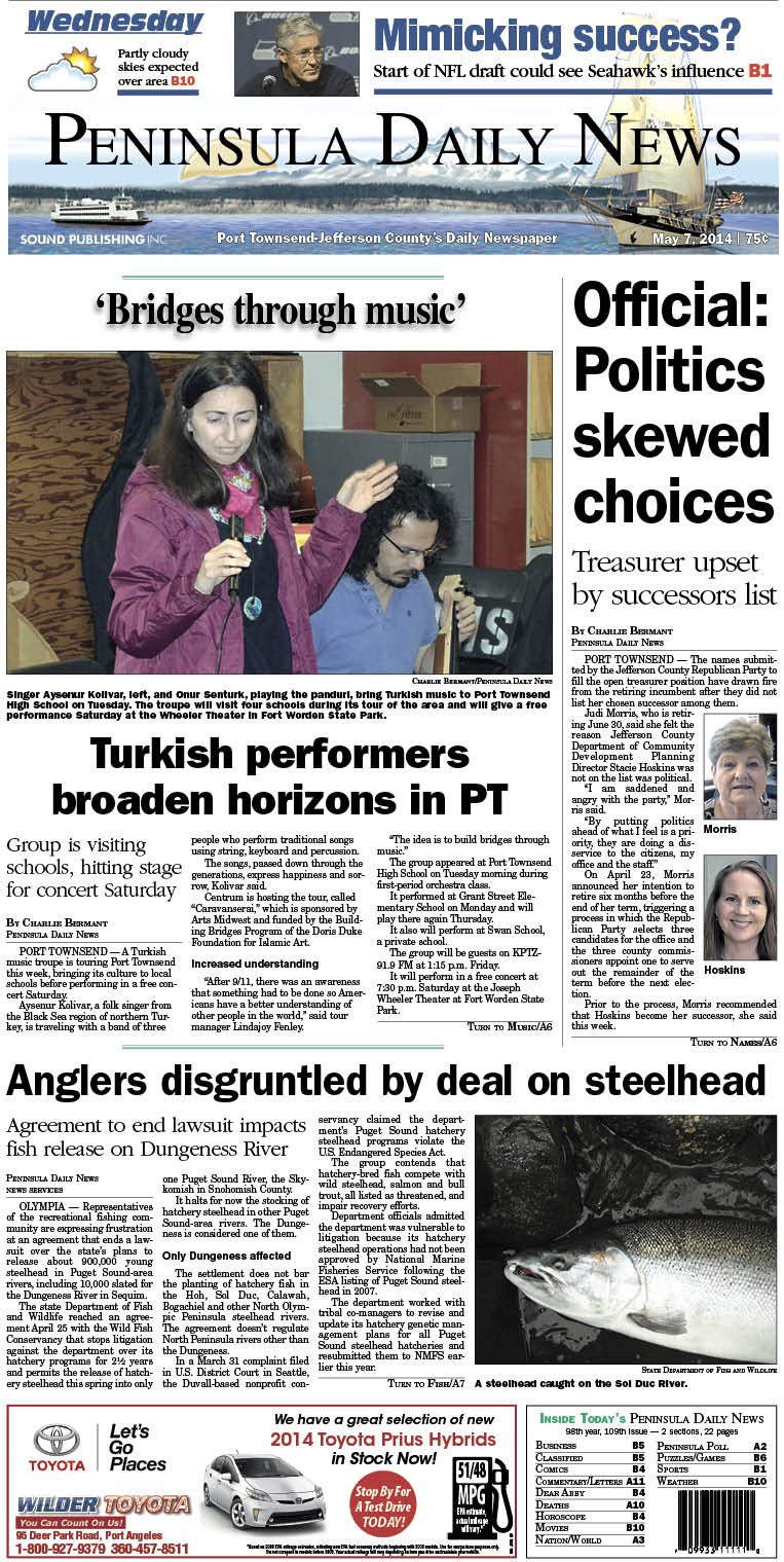 PDN's front page for today's Jefferson County readers.