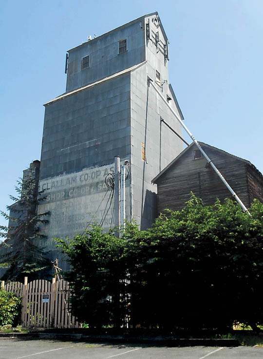 The grain elevator in Sequim is shown in this photo from last May. Keith Thorpe/Peninsula Daily News