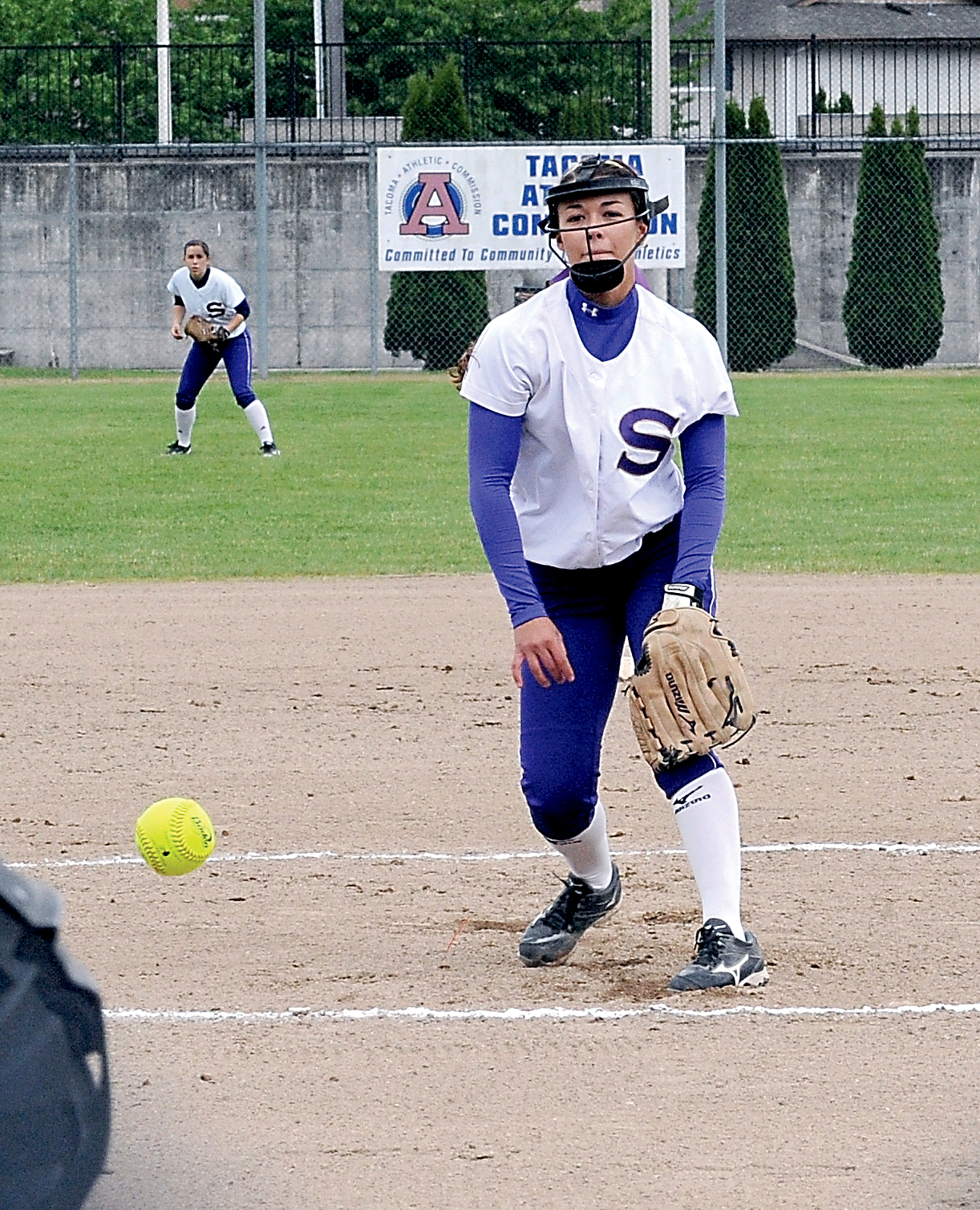 Sequim pitcher Makayla Bentz was voted Olympic League MVP by the league's softball coaches after leading the Wolves to a share of the league championship. Lonnie Archibald/for Peninsula Daily News