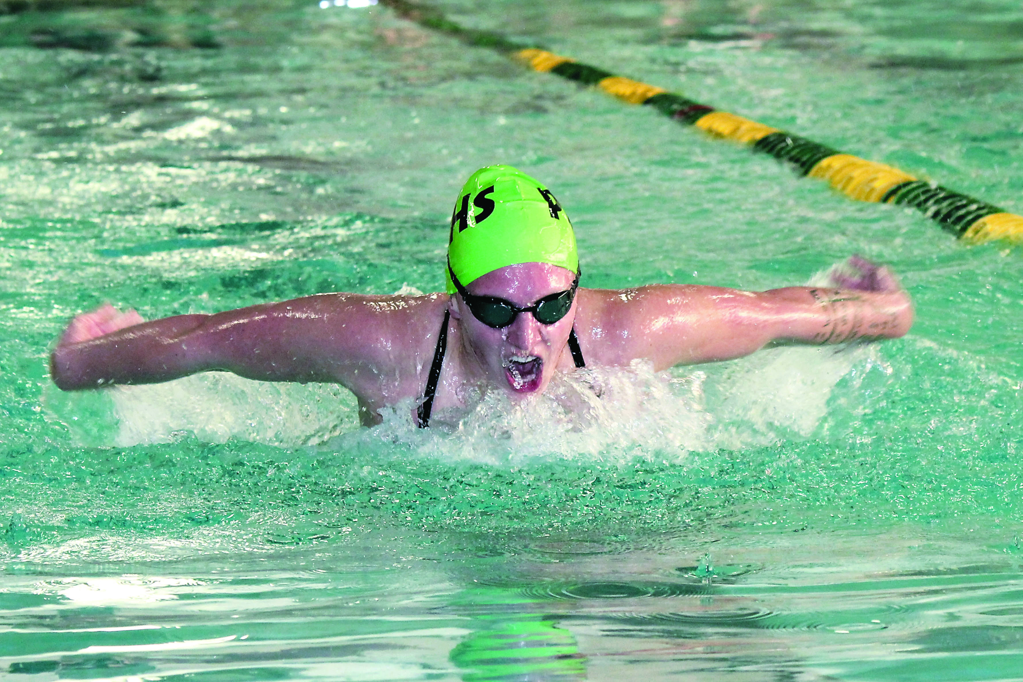 Port Angeles swimmer Ashlee Reid won four district championships and placed at state in the 100-yard freestyle