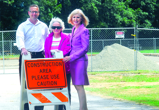 From left: Parks Superintendent Corey Delikat