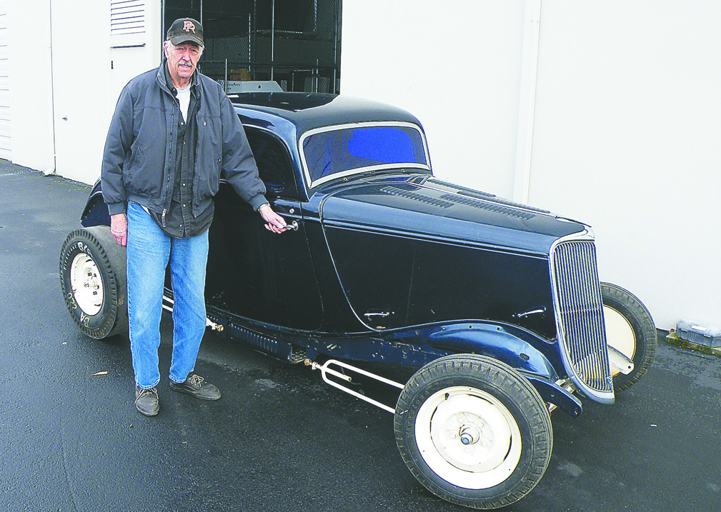 Wayne Caldwell of Sequim with his 1933 Ford coupe. Snohomish County Auto Theft Task Force